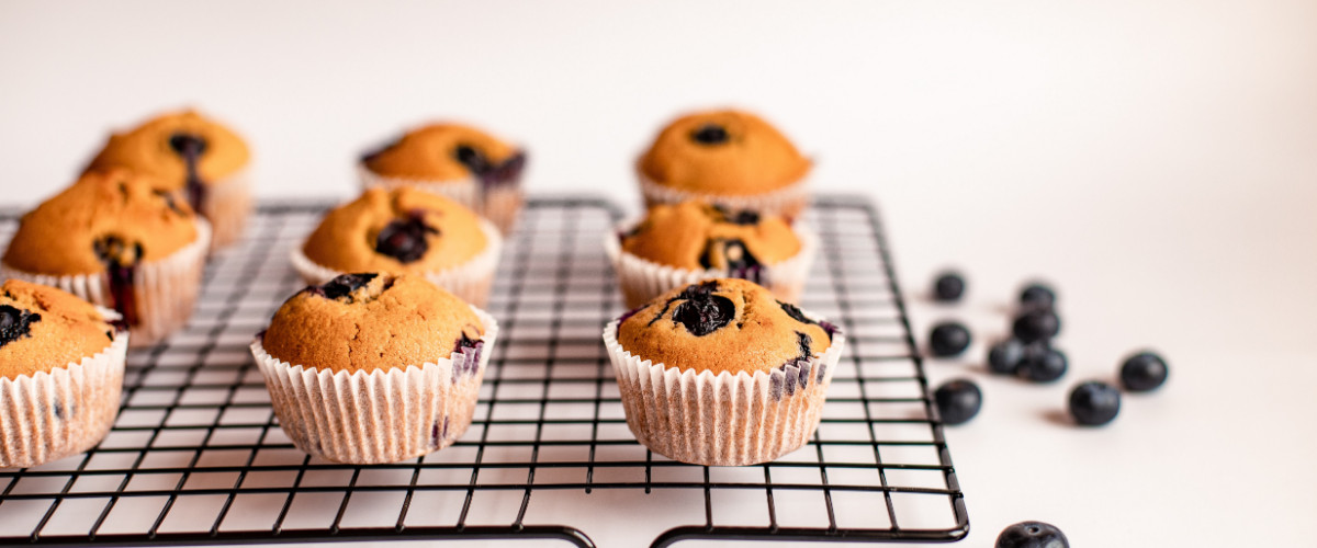 muffinki z borówkami o niskim indeksie glikemicznym 